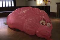 Piggy inflating