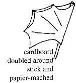 Cardboard tail